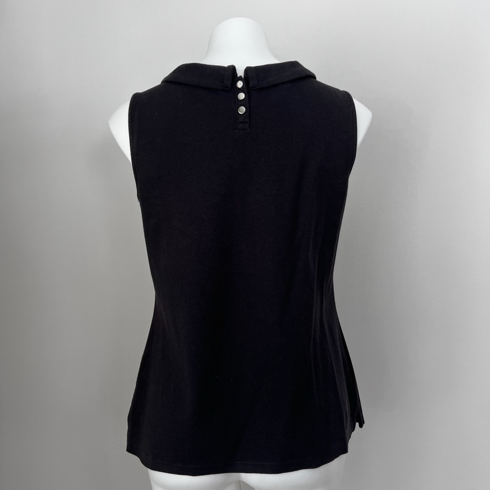 Talbots Black Cowl Neck Sleeveless Top - Picture 3 of 4